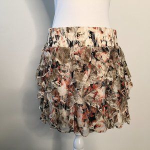 Rachael & Chloe XL Boho Ruffled Mini Skirt